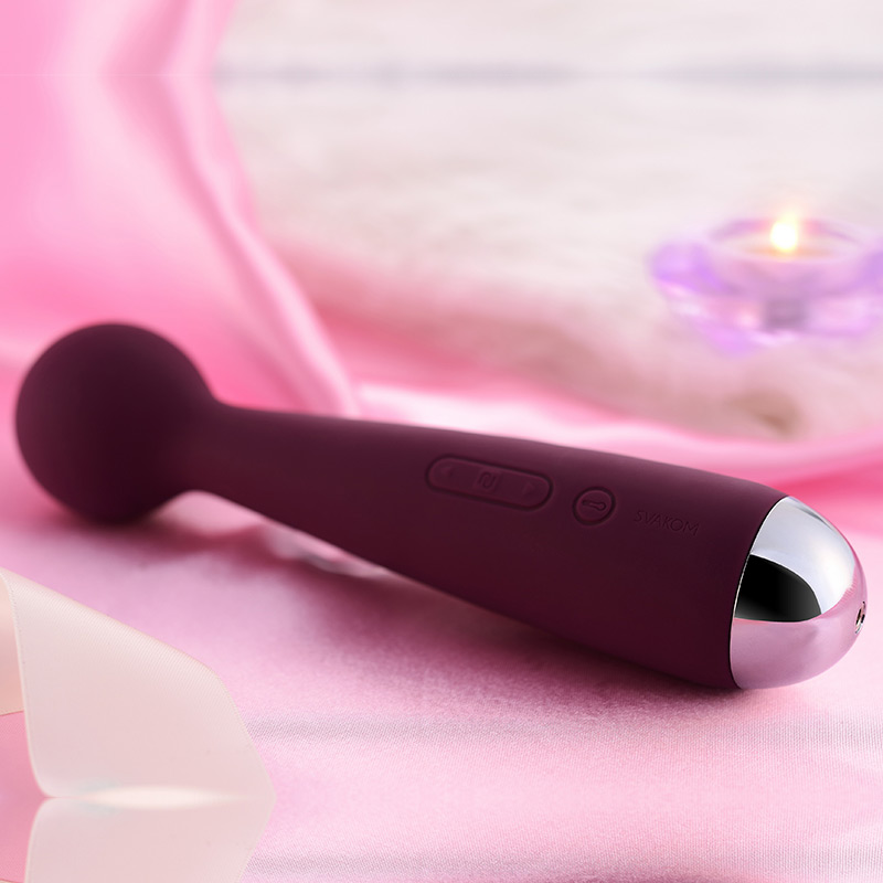 司沃康svakom迷你艾玛震动AV棒女性挑逗自慰器_罗兰色
