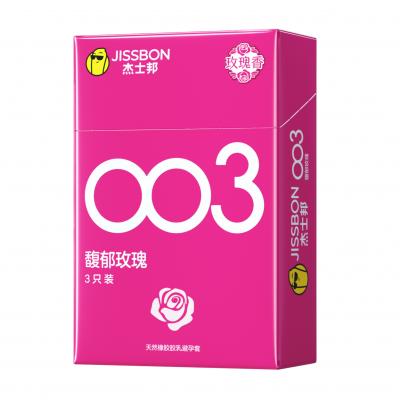 【情侣专属】杰士邦003<strong style='color:red;'>避孕套</strong>馥郁玫瑰3只装聚氨酯<strong style='color:red;'>避孕套</strong>成人...