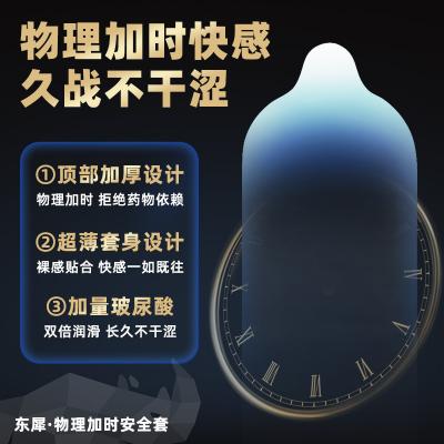 【超润加时套】私激东犀涌3只装双倍玻尿酸避孕套高性能版<strong style='color:red;'>延时</strong>避...